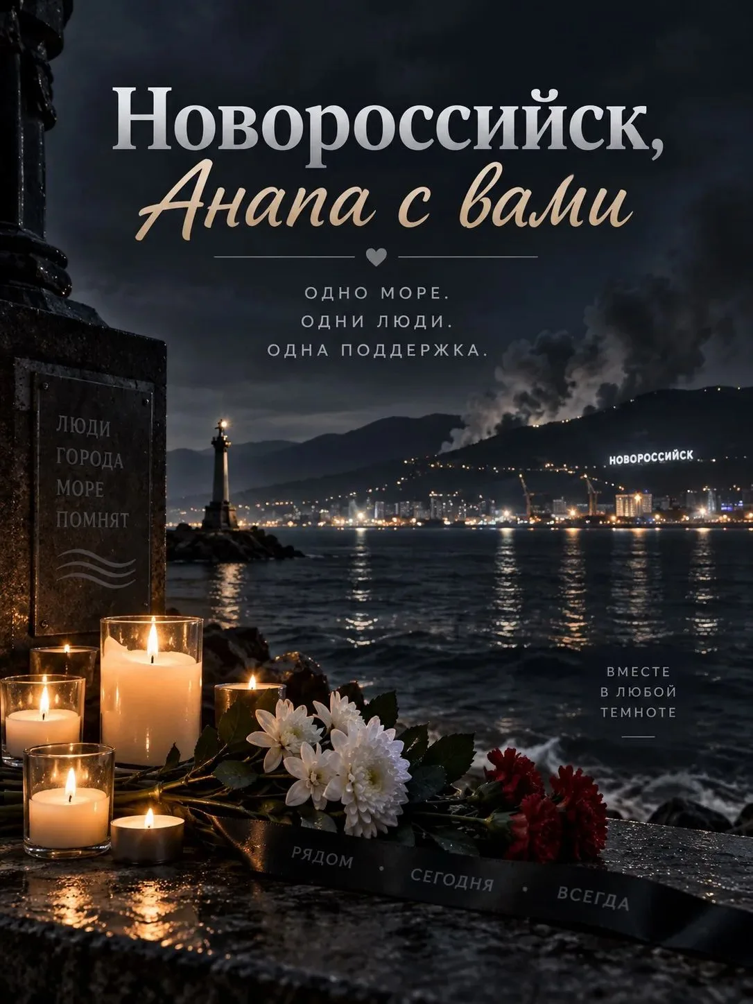 🕯 В Новороссийске минувшей ночью погибли четыре человека, в том числе ребёнок. Ещё 29 ...