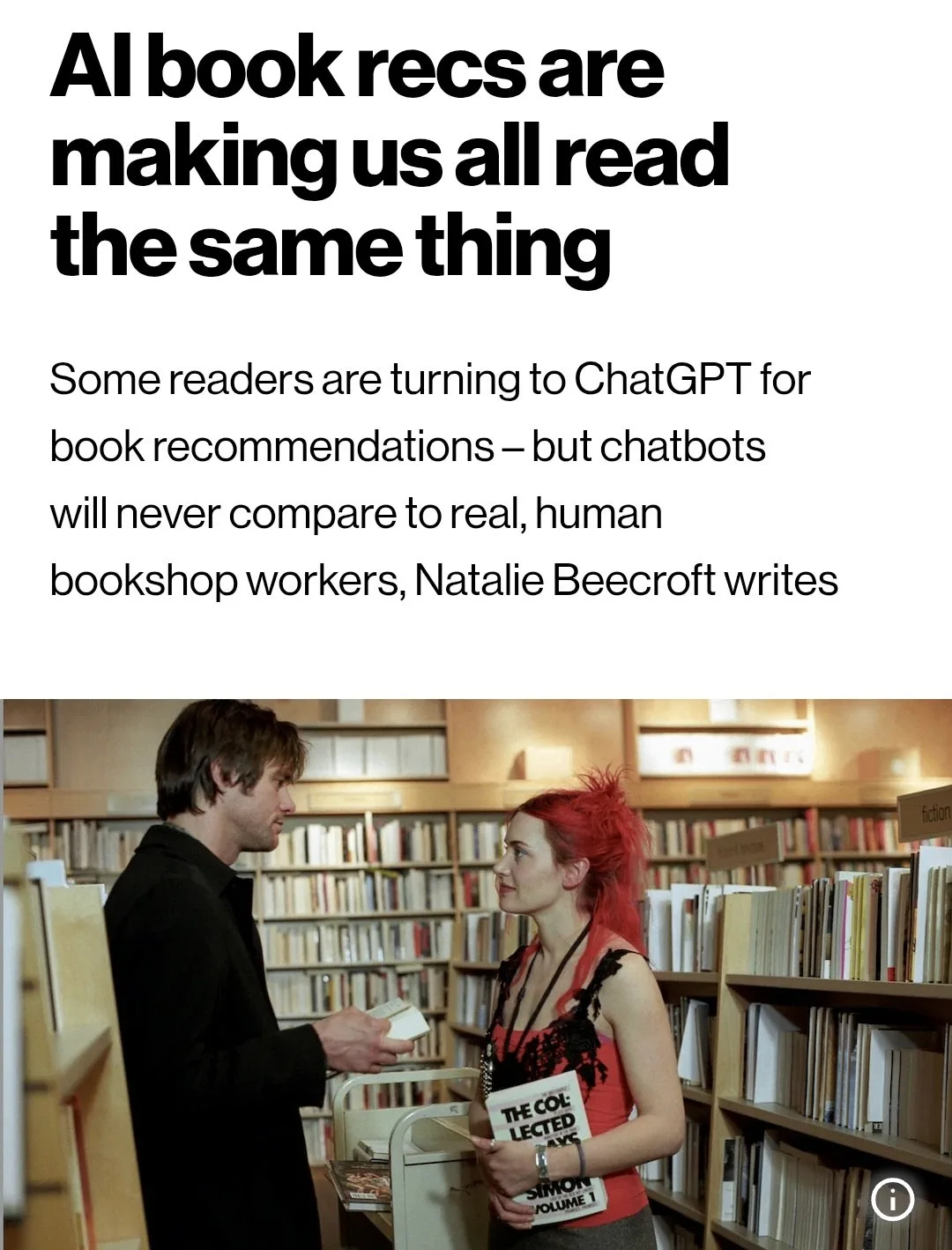 📚 В книжных теперь очередь из людей с одинаковыми списками от ChatGPT. Нейросеть совет...