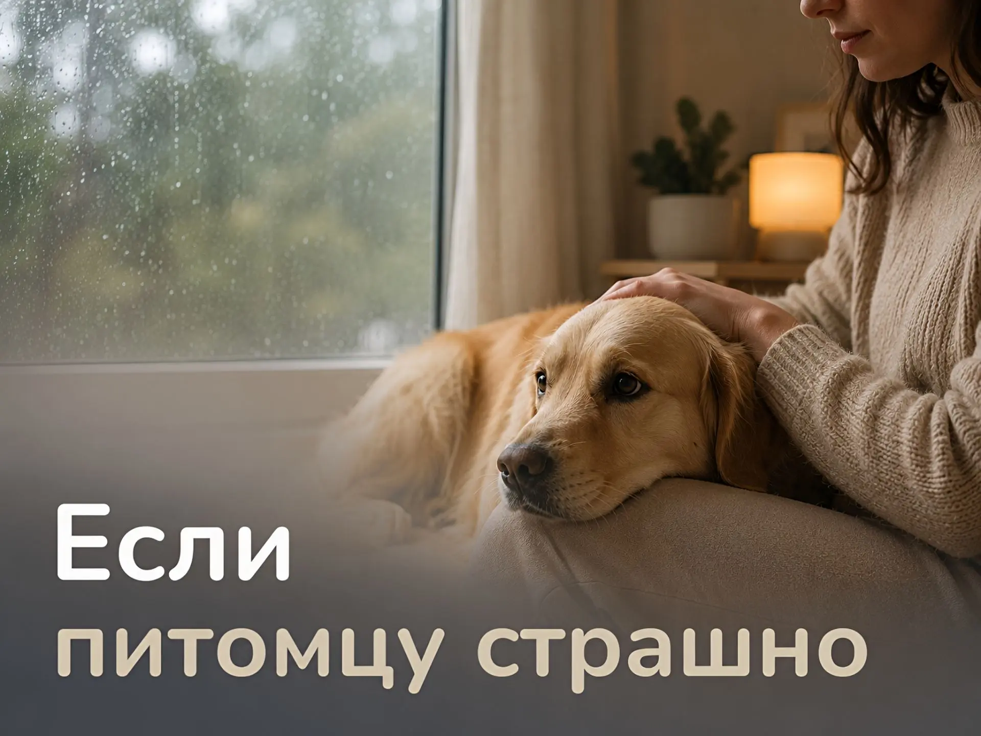 Гроза может быть сильным стрессом для питомца.