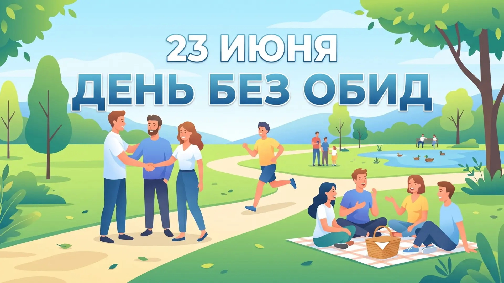 ☀️ Сегодня 23 июня — День без обид!

Это отличный повод оставить в стороне разногласия, простить ста