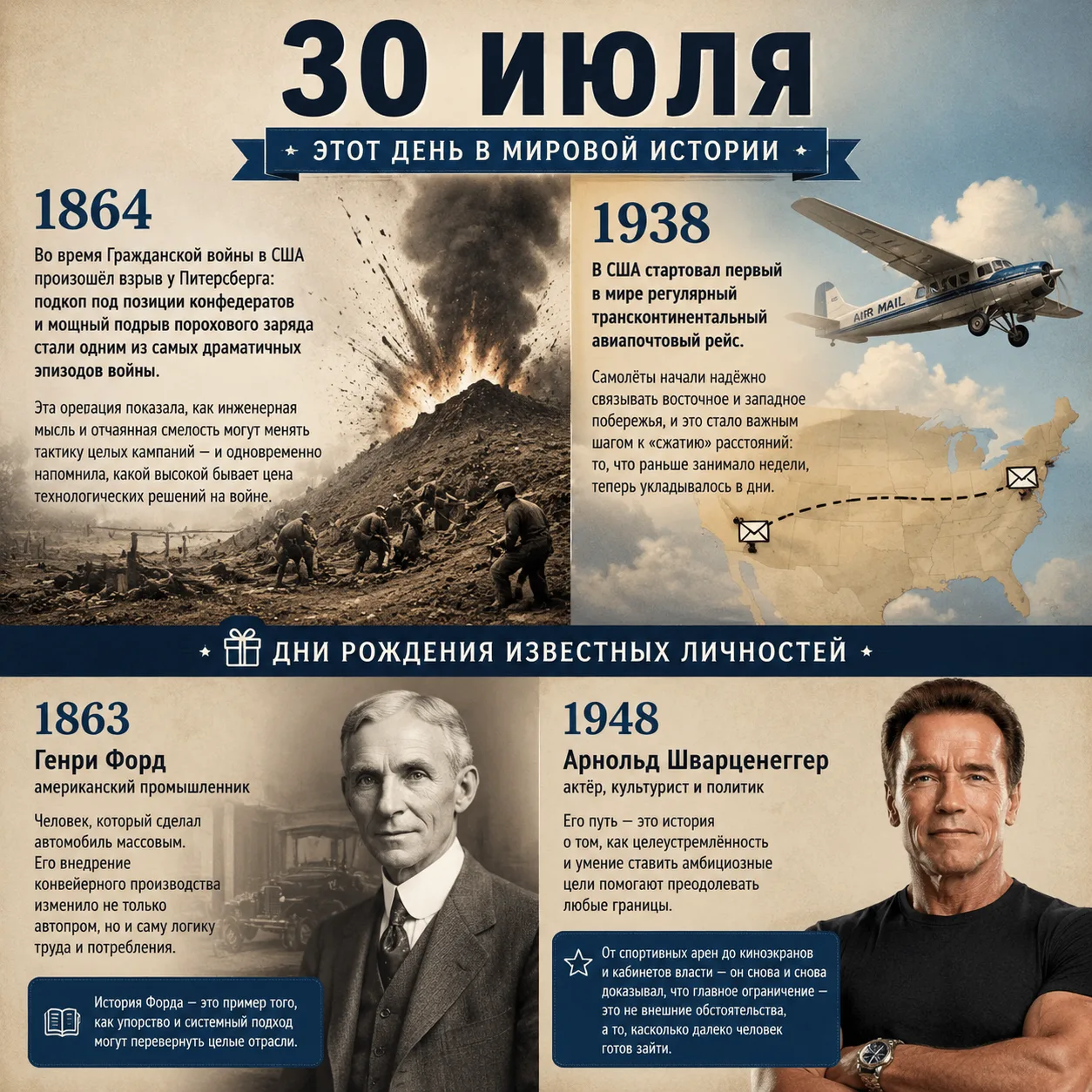 📜 Этот день в мировой истории
30 июля хранит в себе события, которые по‑разному меняли ход истории 