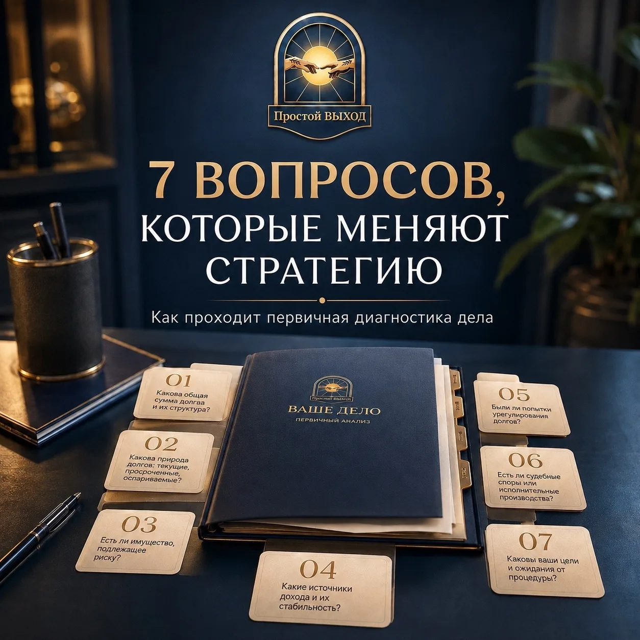 📣 Как проходит первичная диагностика дела: 7 вопросов, после которых меняется стратегия