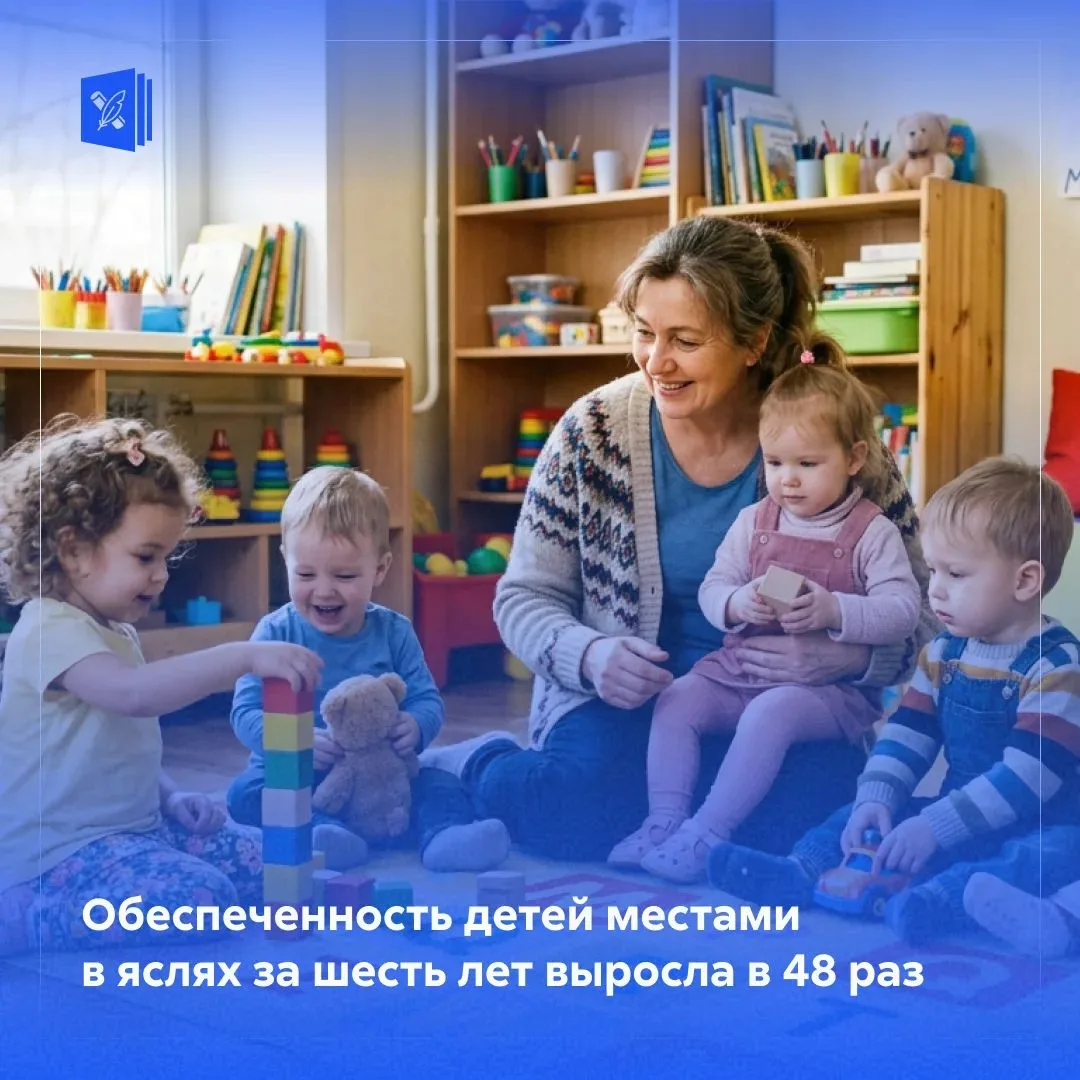 📣 C 2024 года в России сохраняется высокая доступность дошкольного образования для дет...