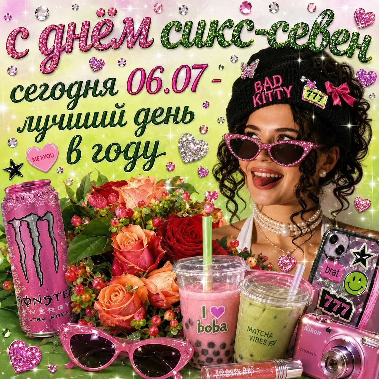 С ДНЕМ СИКС-СЕВЕН 67!
🫲🏻🥳🫱🏻

06.07 - сегодня лучший день!

Перешли этот пост другу, который 67 