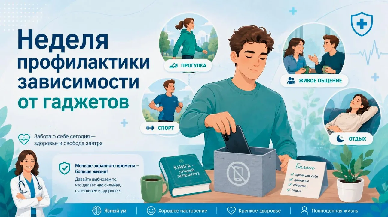 📆 15 – 21 июня Неделя профилактики зависимости от гаджетов📱