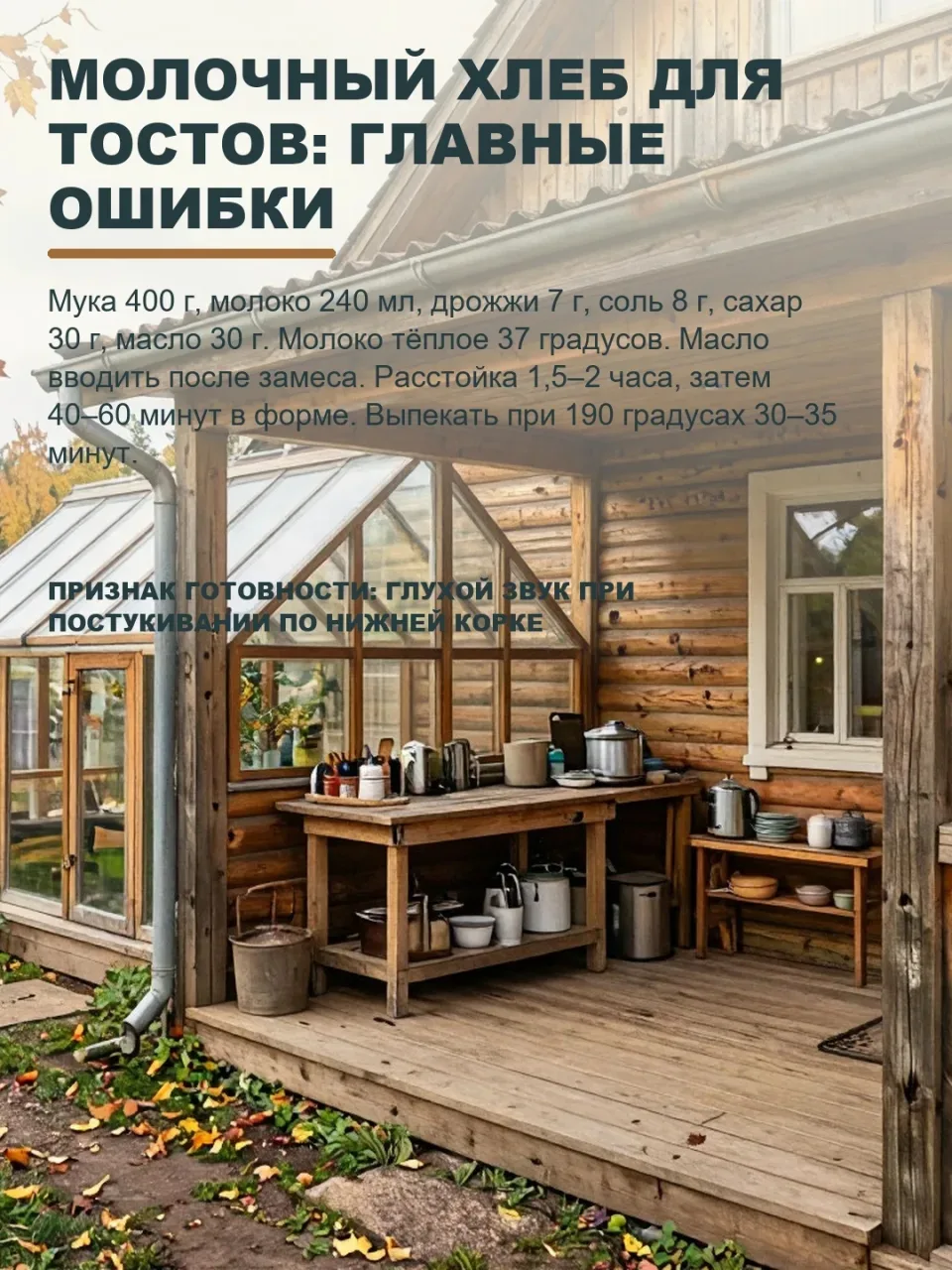 МОЛОЧНЫЙ ХЛЕБ ДЛЯ ТОСТОВ: ПОЧЕМУ ОН НЕ ПОДНИМАЕТСЯ И КАК ЭТО ИСПРАВИТЬ