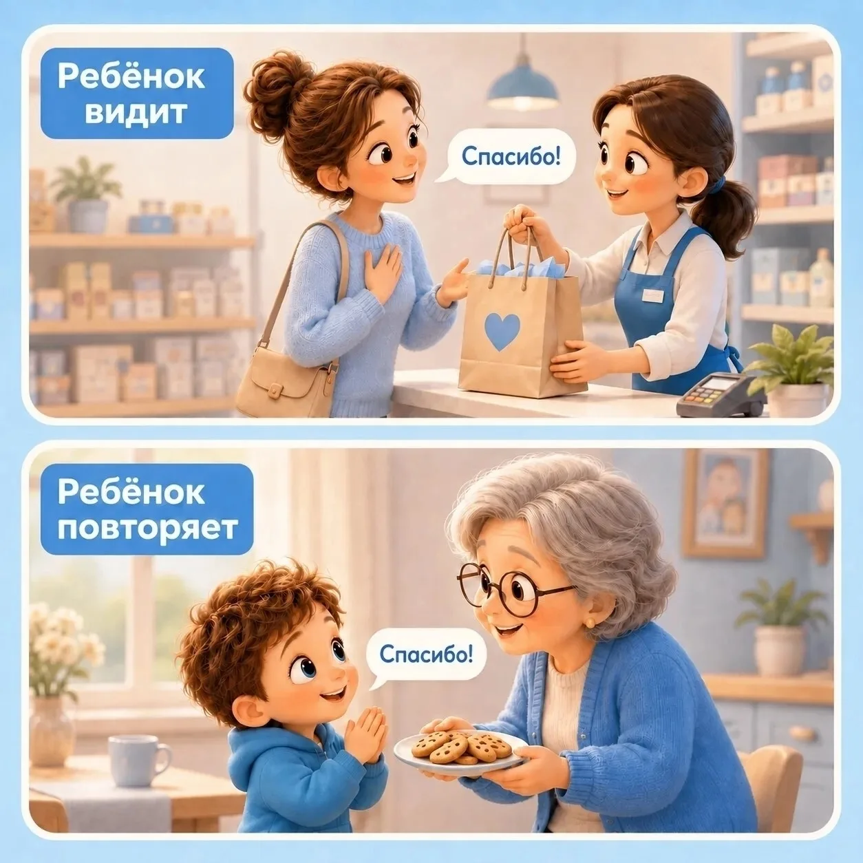 ❤️ Дети каждый день наблюдают за взрослыми и незаметно перенимают их привычки, слова и ...