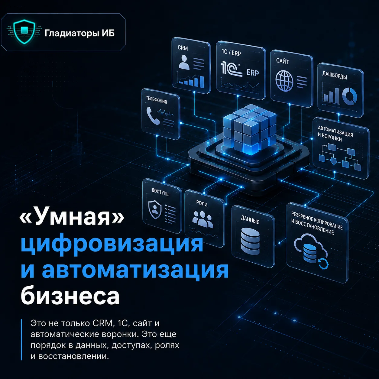 ↗️ Автоматизация может ускорить бизнес. А может просто быстрее размножить хаос

CRM, 1С, Битрикс, те