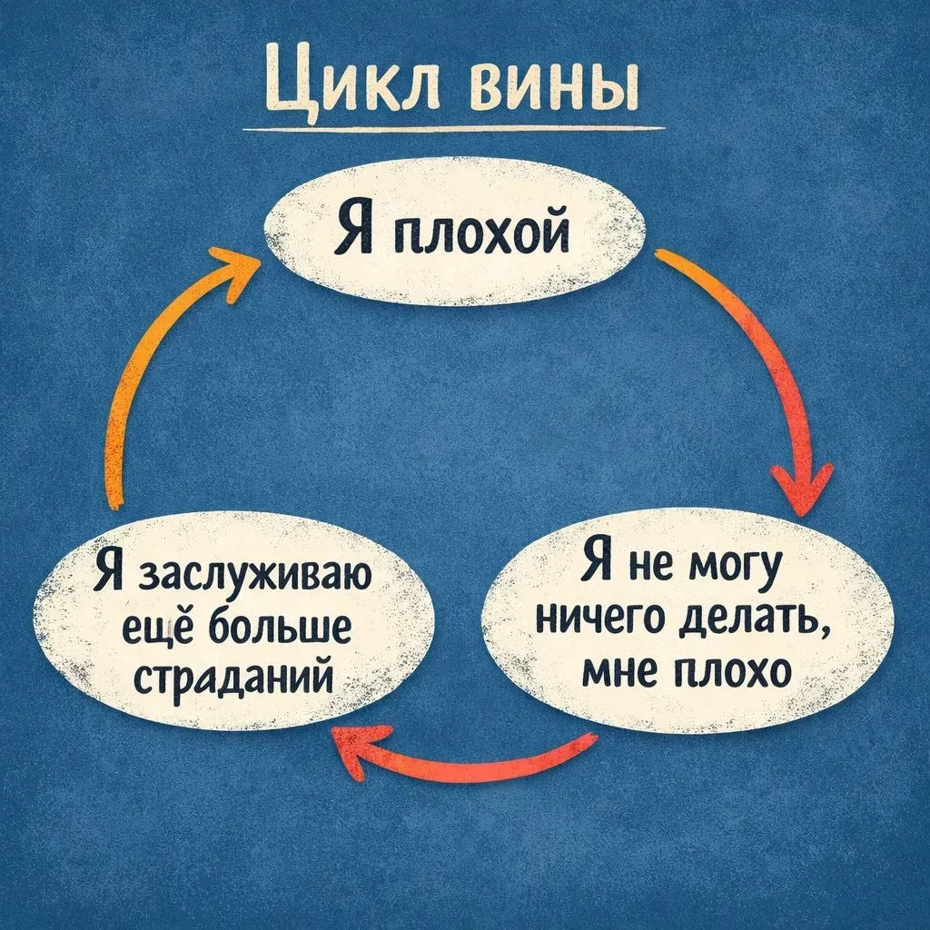 Чувство вины – оно сковывает, обездвиживает, не дает двигаться дальше и при этом не дае...
