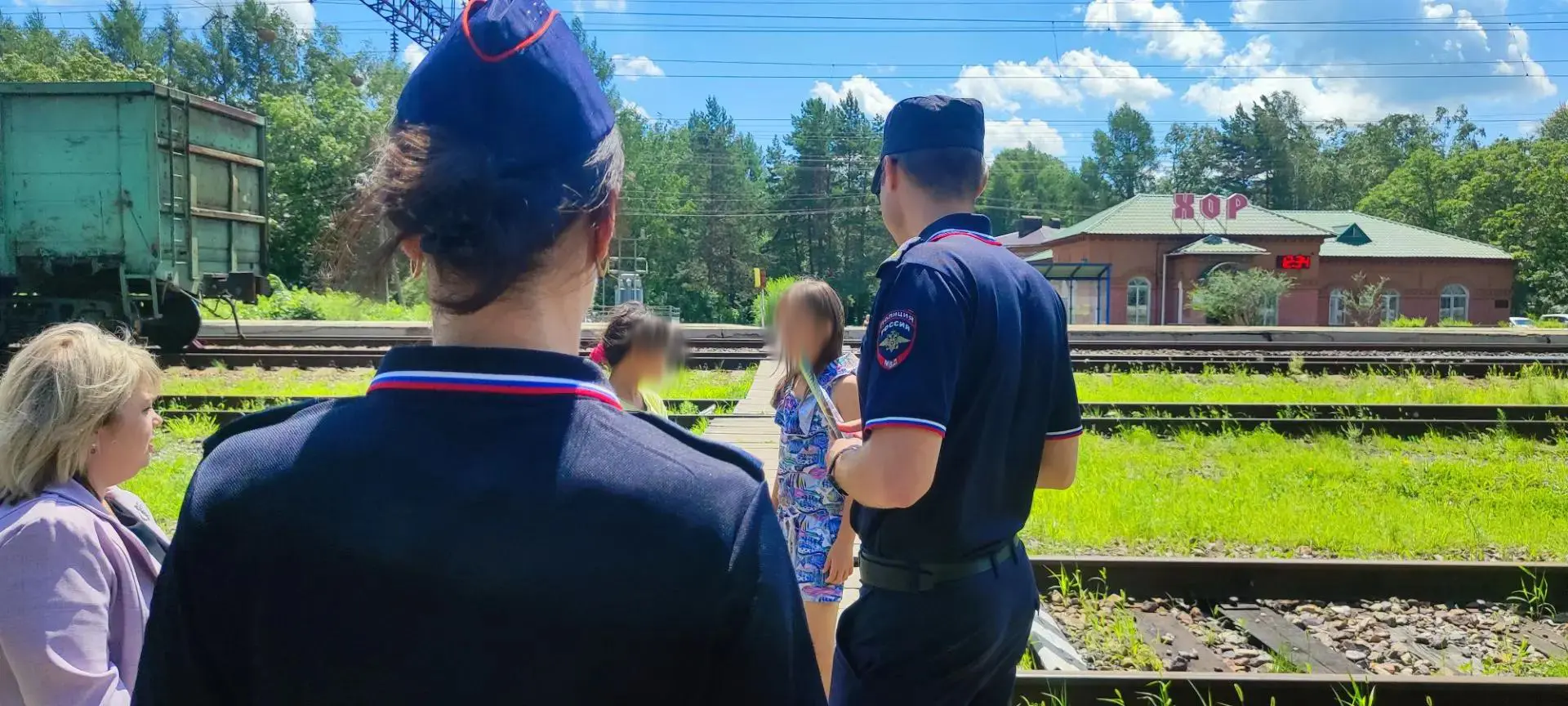 Хабаровские транспортные полицейские провели рейдовое мероприятие на станции Хор района...