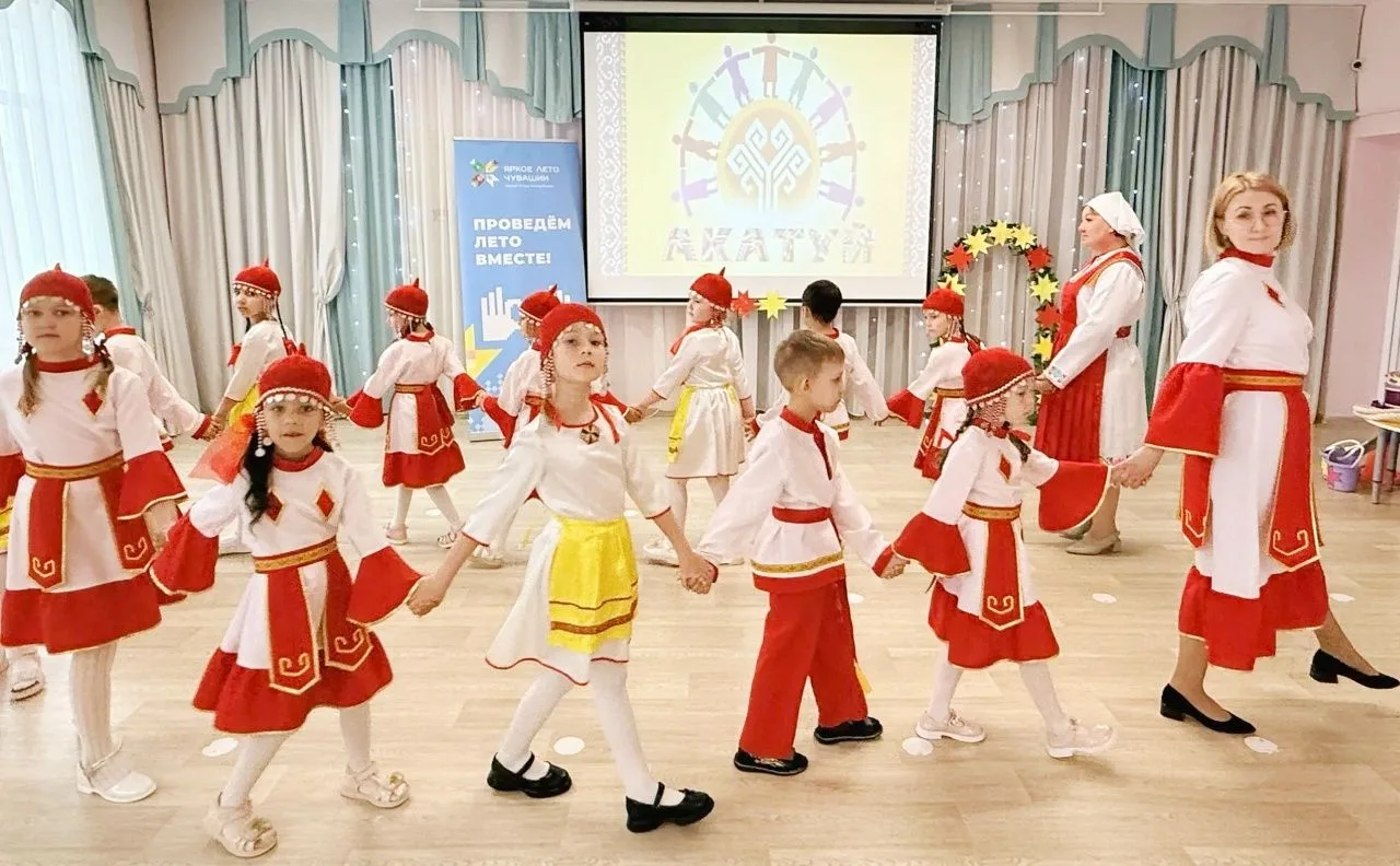 ❤️💢💛В детском саду провели старинный чувашский праздник "Акатуй", с целью приобщения детей к нацио