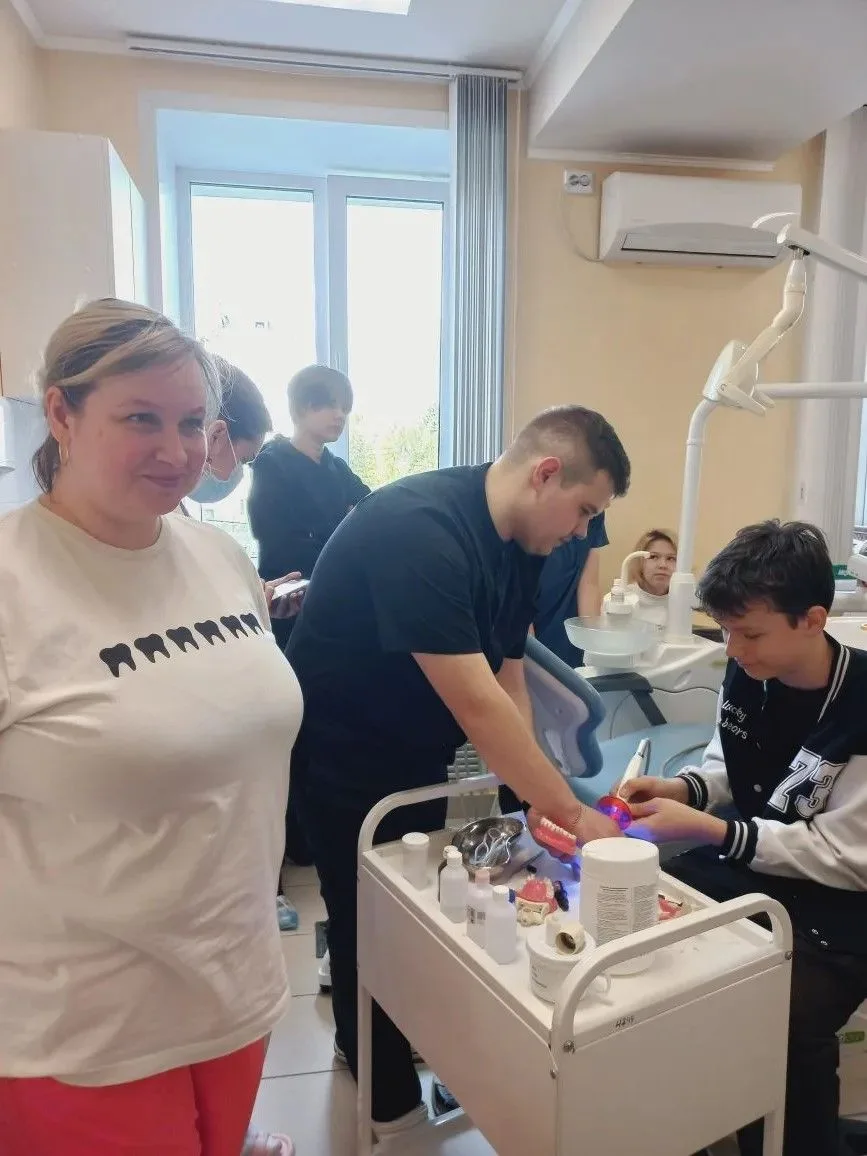 В рамках профориентации ученики 7В класса побывали на экскурсии в медицинском университете, на кафед