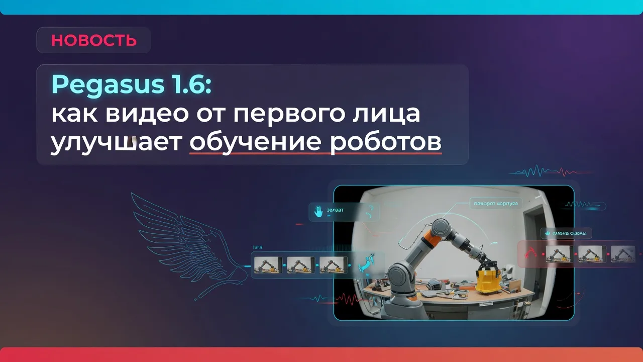 Pegasus 1.6: как видео от первого лица улучшает обучение роботов