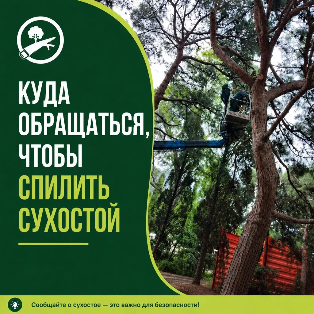 Куда обращаться, чтобы спилить сухостой?