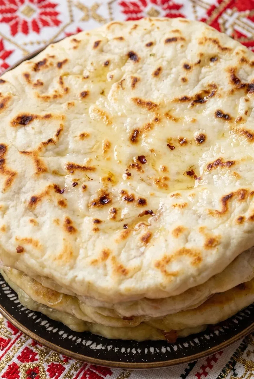🥙 Сырные лепёшки на кефире с колбасой
