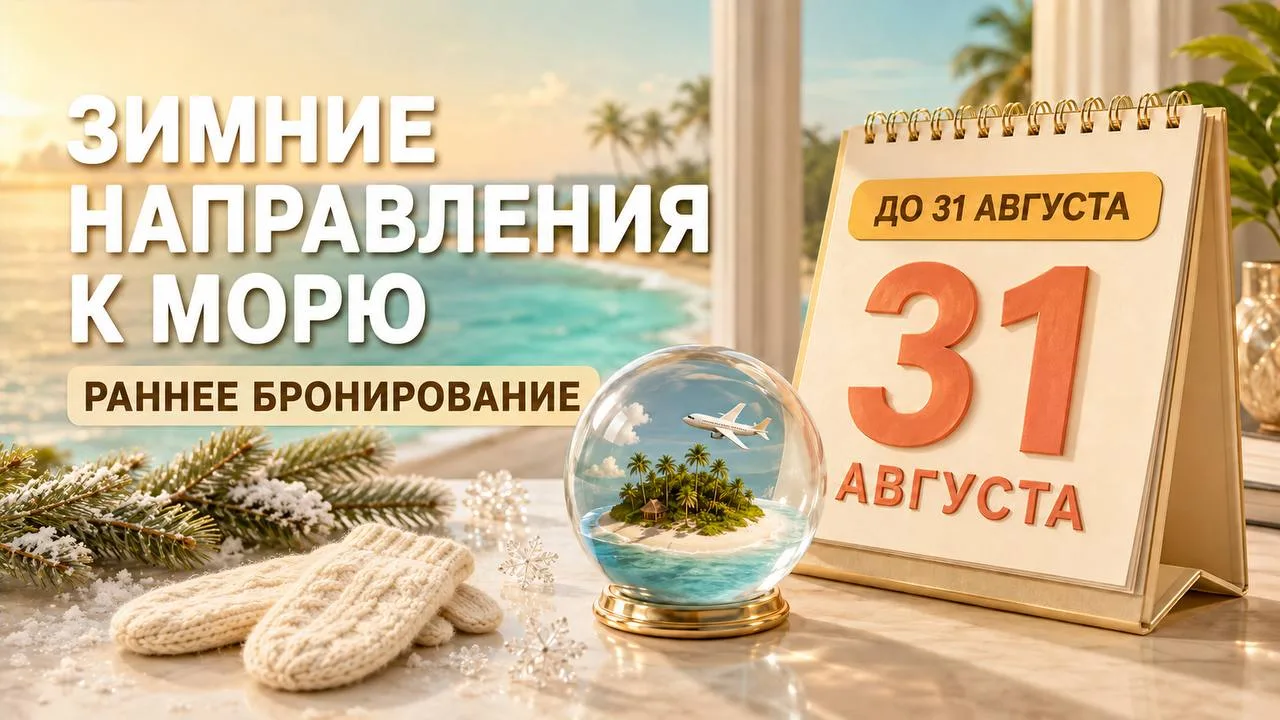 ⏳ Небольшое напоминание для тех, кто планирует зимний отпуск у моря