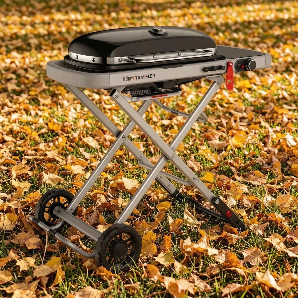 Газовый гриль Weber Traveler 9010033 — идеальный выбор для тех, кто любит сочные стейки...