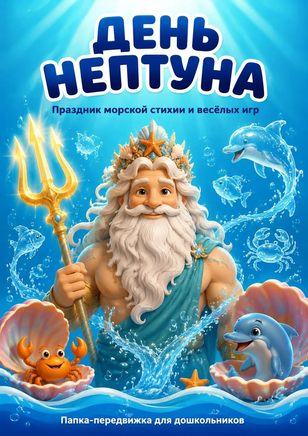 #ДЕНЬ_НЕПТУНА
🌊 Погрузитесь вместе с детьми в волшебное царство Нептуна — наша папка‑передвижка рас