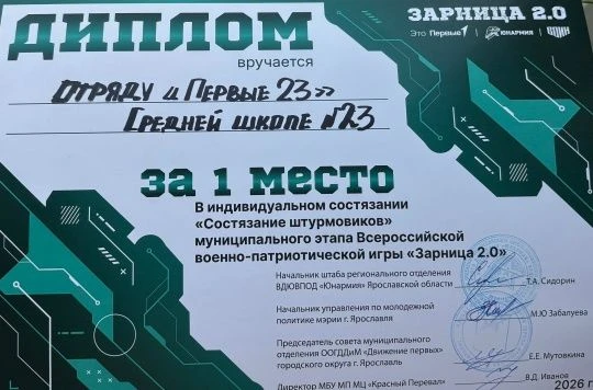 Зарница 2.0: Скорость, тактика и воля к победе! 15 апреля команда 5–6-х классов Центра образования —