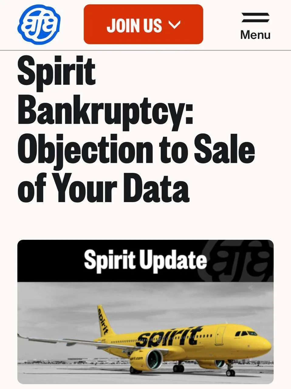Профсоюз бортпроводников Spirit объявил войну продаже данных Google.