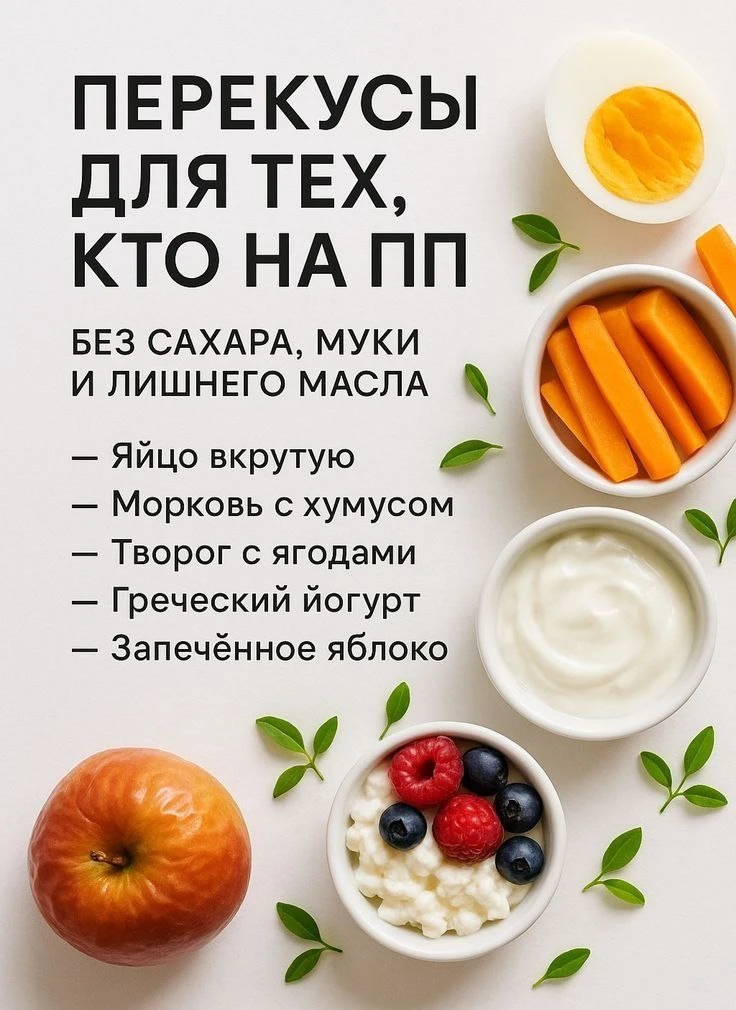 Перекусы для тех, кто на ПП