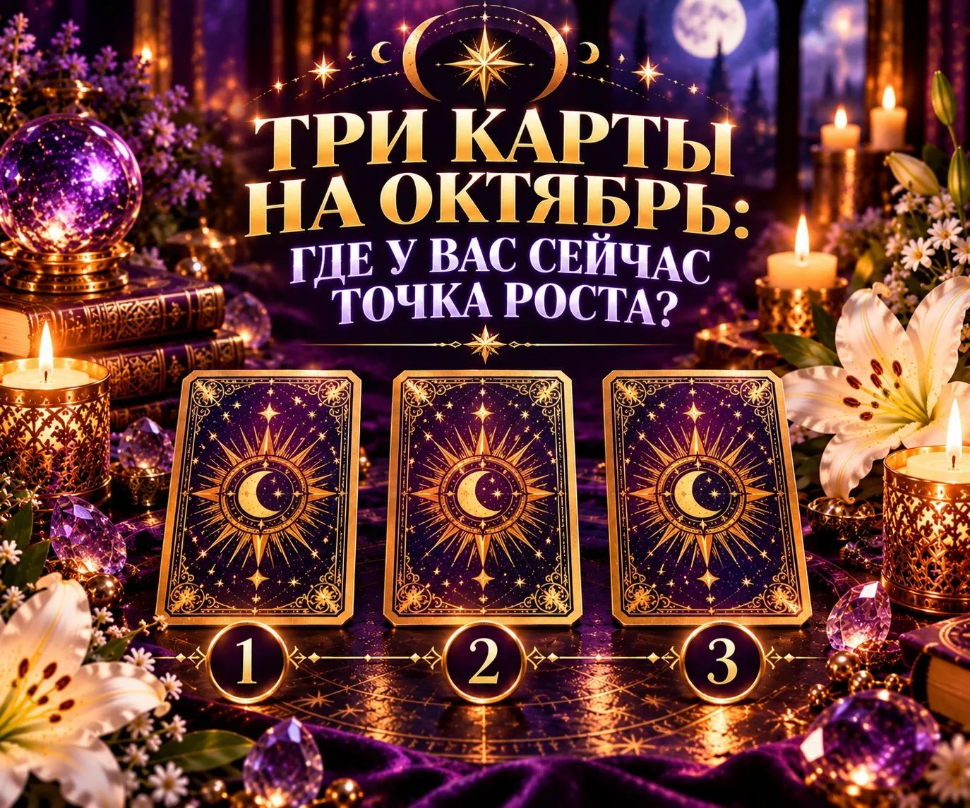 ТРИ КАРТЫ НА ОКТЯБРЬ: ГДЕ У ВАС СЕЙЧАС ТОЧКА РОСТА?