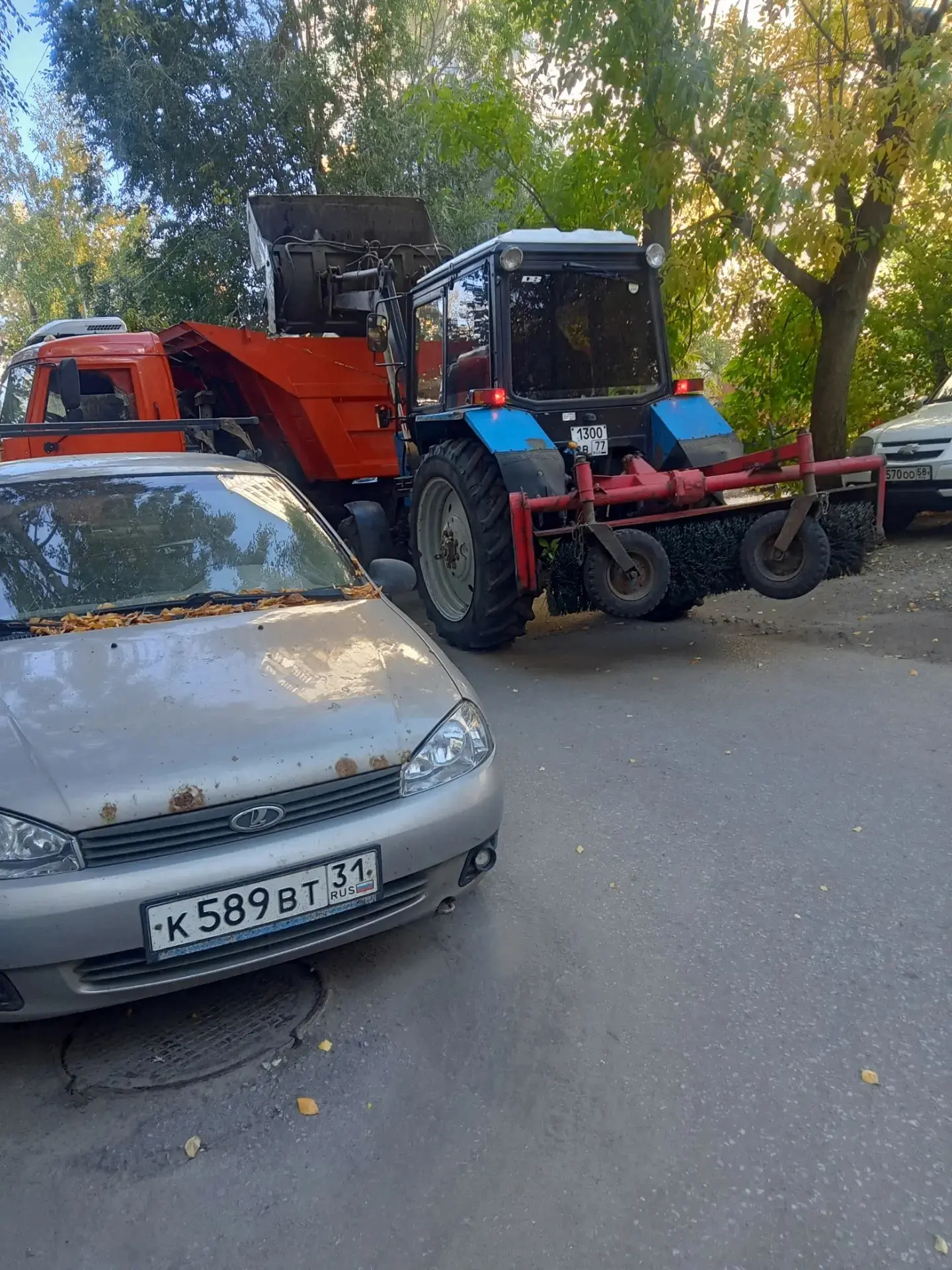 Осень дарит красоту, а мы - заботу о нашем дворе.🍁