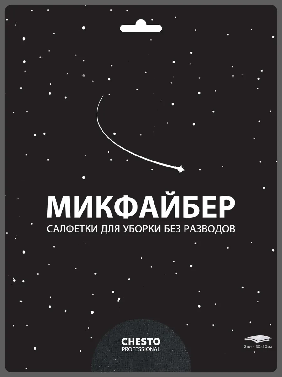 ⚡️ Салфетки из микрофибры для уборки, Микфайбер Professional, CHESTO