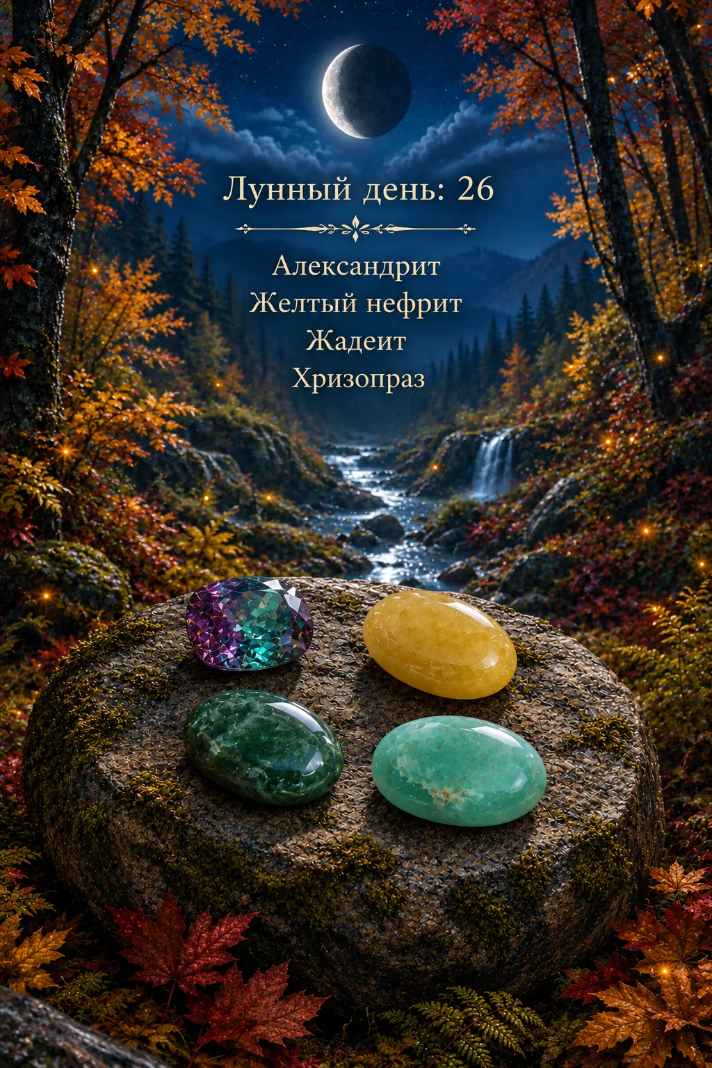 🌙 26-й лунный день — время трезвой оценки, сдержанности и освобождения от показного. Е...