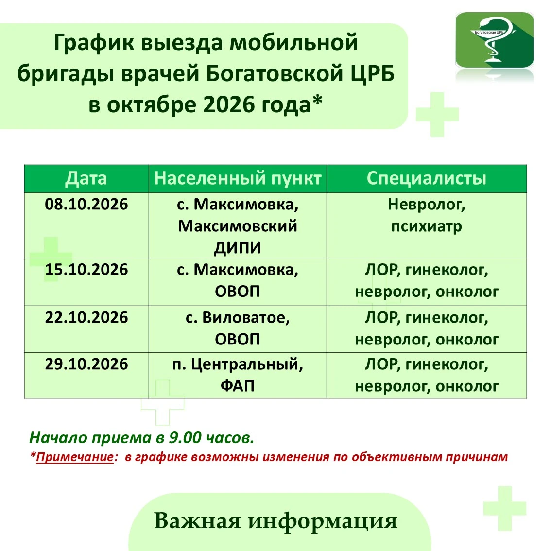 Информация для пациентов