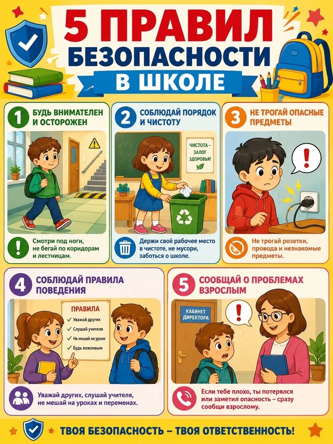 🛡️ Акция «Пять правил безопасности»