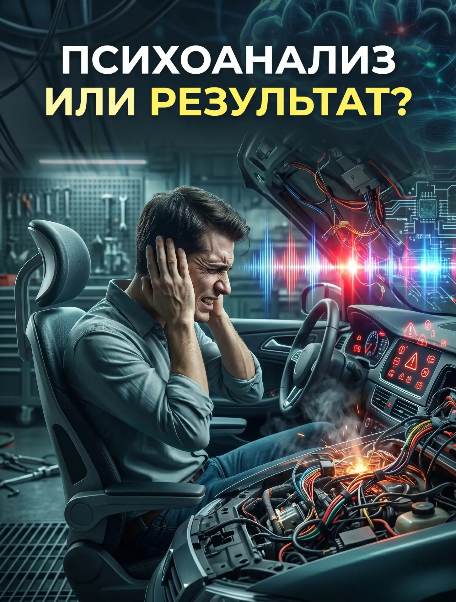 Психоанализ или реальный результат?

Представьте, что в вашей машине замкнуло сигнализацию. Она орет