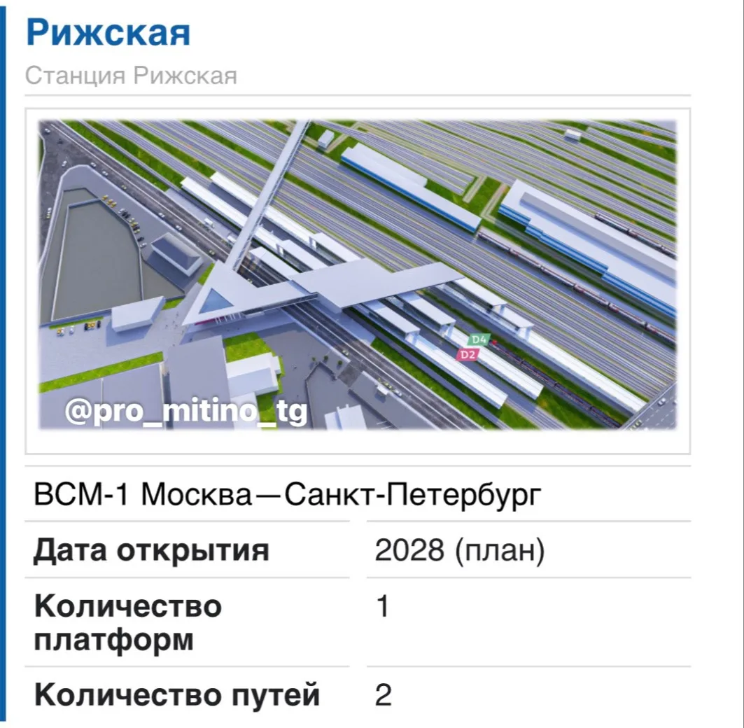 🚄 Из Митино до Петербурга — через одну пересадку на «Рижской»!