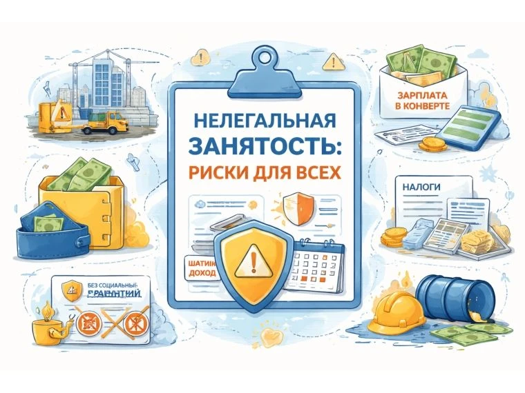 Нелегальная (теневая) занятость - это выполнение трудовых обязанностей в обход законода...