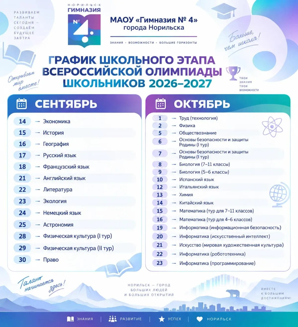 НОВЫЙ СЕЗОН ВСЕРОССИЙСКОЙ ОЛИМПИАДЫ ШКОЛЬНИКОВ ОТКРЫТ — ВРЕМЯ ПОКОРЯТЬ ИНТЕЛЛЕКТУАЛЬНЫЕ...
