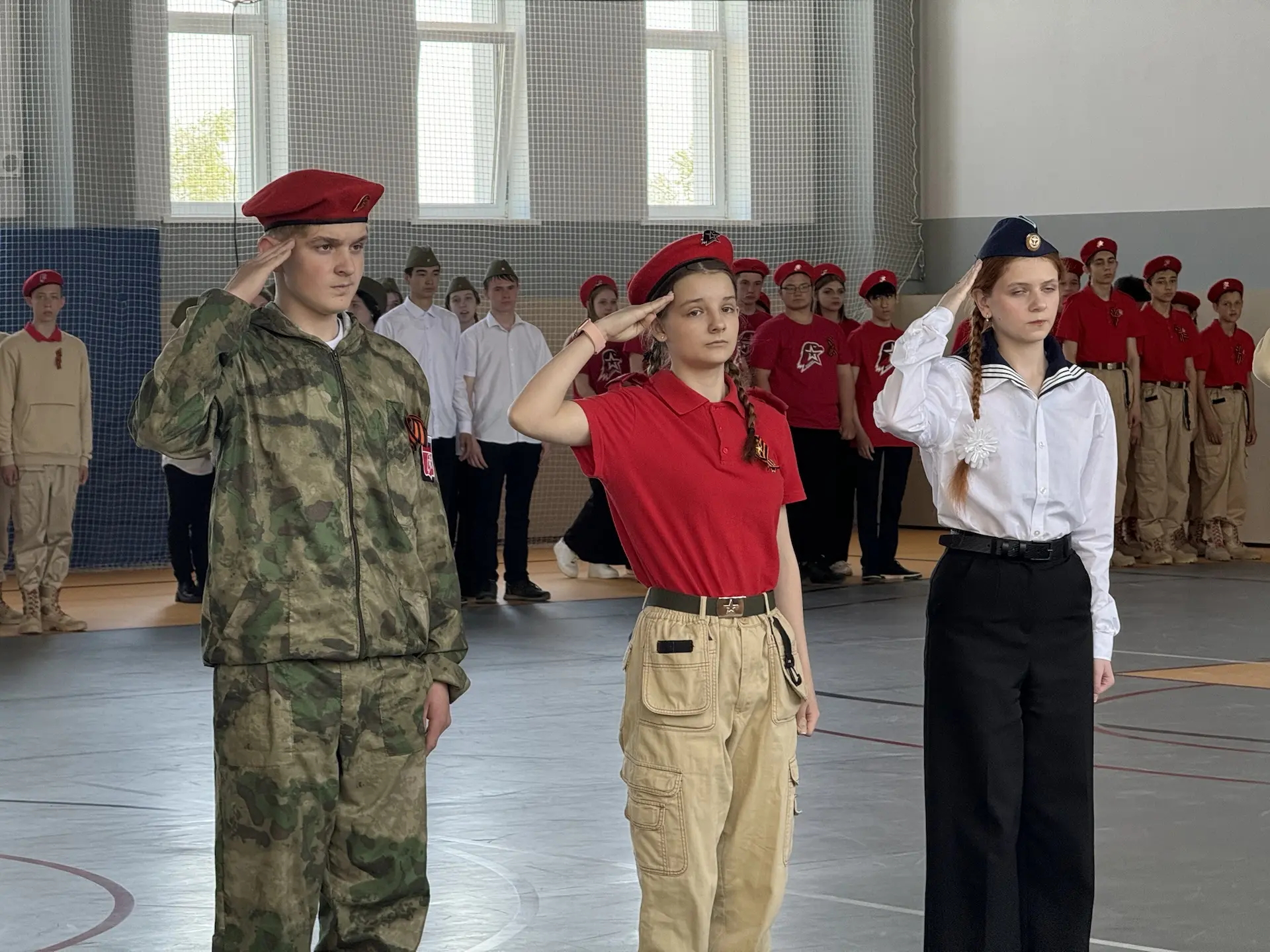 Команда «Виктория» — победитель районного смотра строя и песни 💪🏻  7 мая на базе МКОУ Семилукской се
