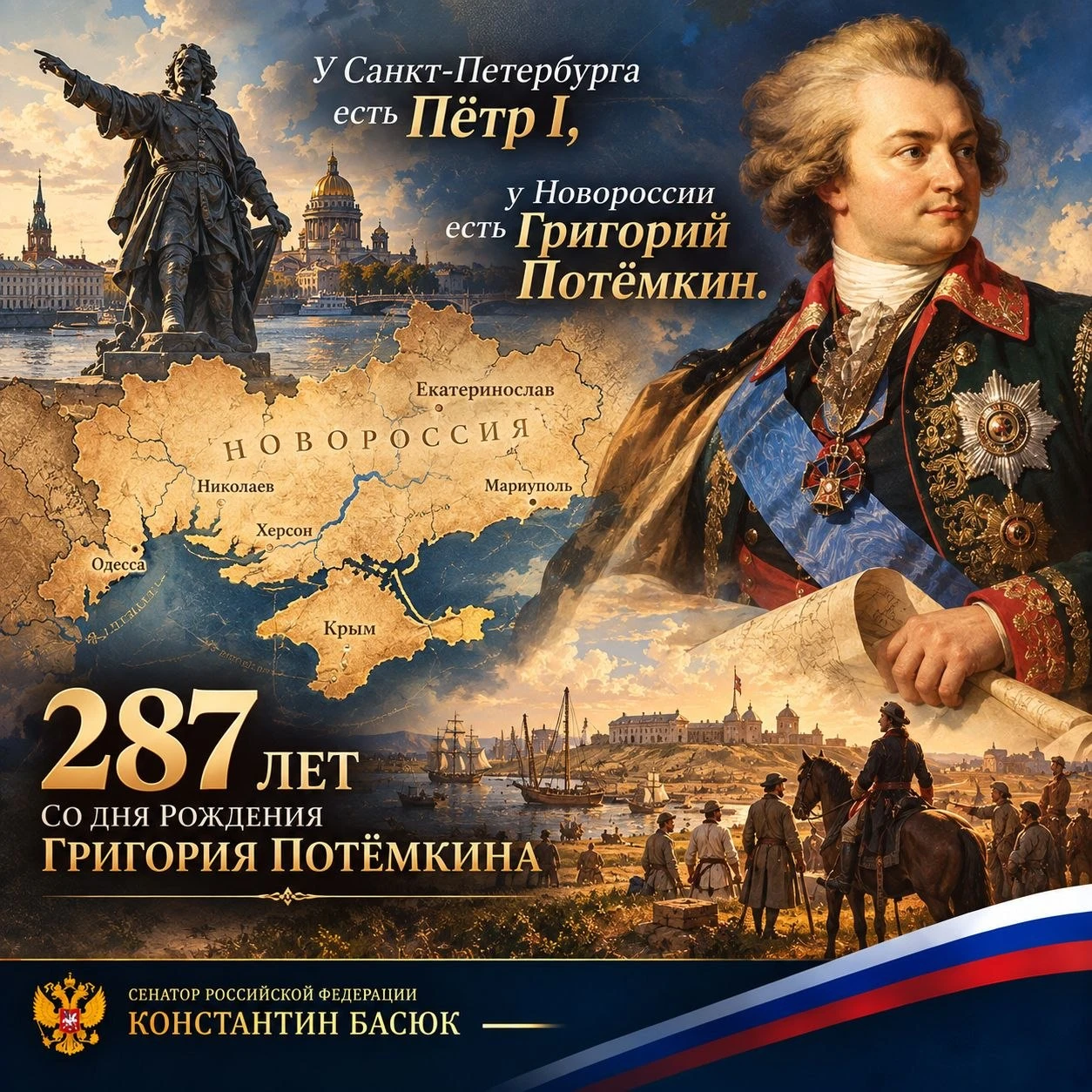 287 лет со дня рождения Григория Потёмкина