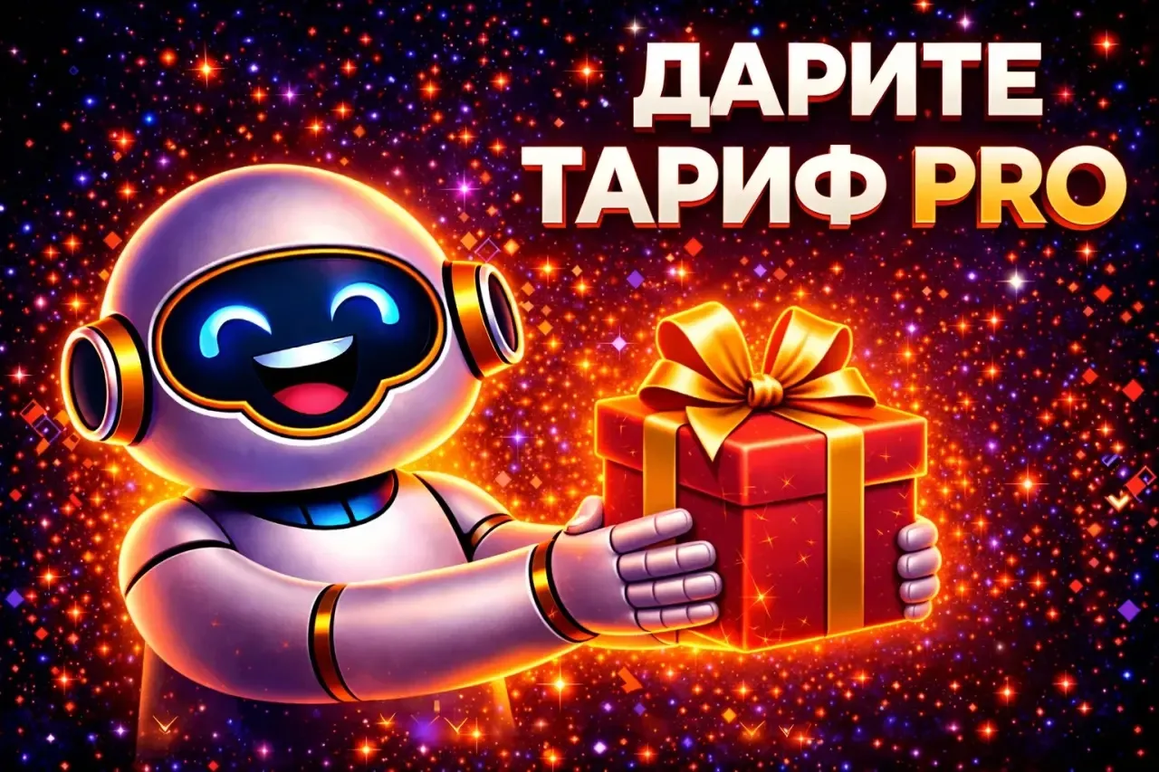 🎁 Тариф PRO в подарок  А вы знали, что PRO можно дарить?  Если хотите порадовать подписчиков, команд