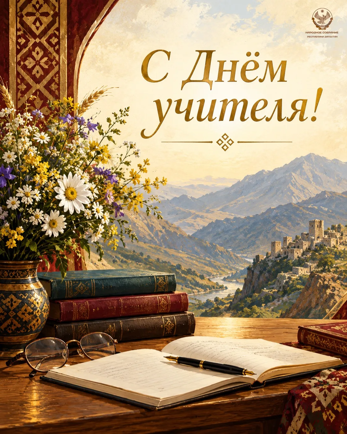 📚 Председатель Народного Собрания РД Заур Аскендеров поздравил учителей республики с п...