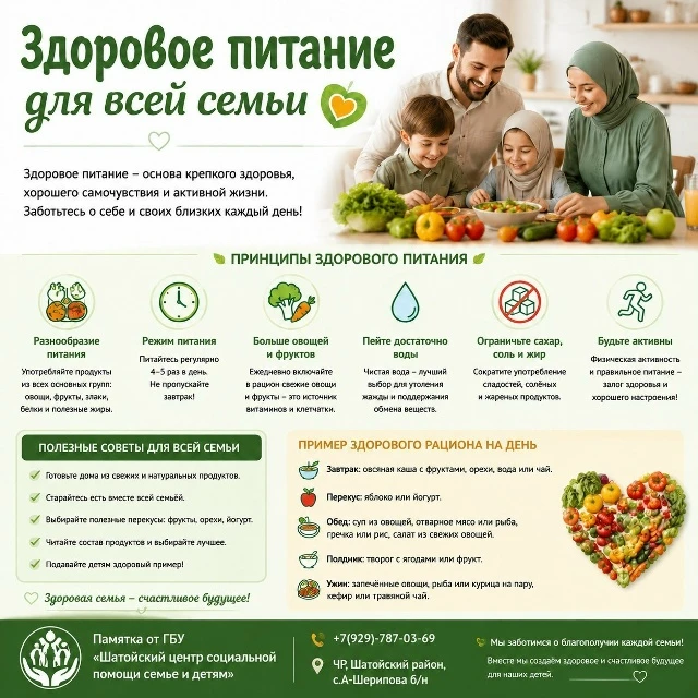 Здоровое питание — залог благополучия вашей семьи