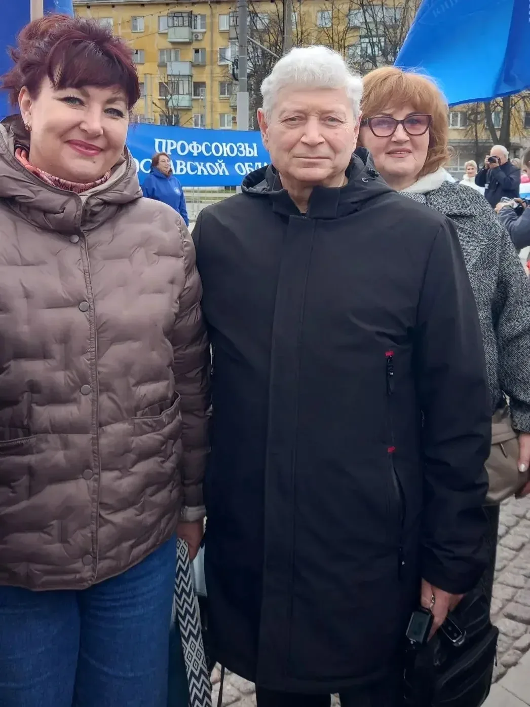 #ПрофсоюзОК6 1 мая в парке Мира,у Стеллы трудовой доблести состоялся митинг,посвящённый празднику Ми