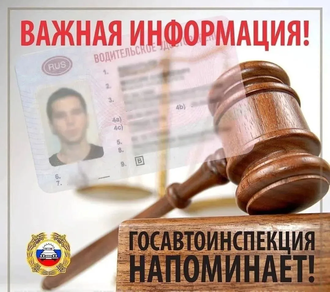 ❗️ОГИБДД ОМВД России «Васильевский» напоминает: лишены прав — сдайте водительское удост...
