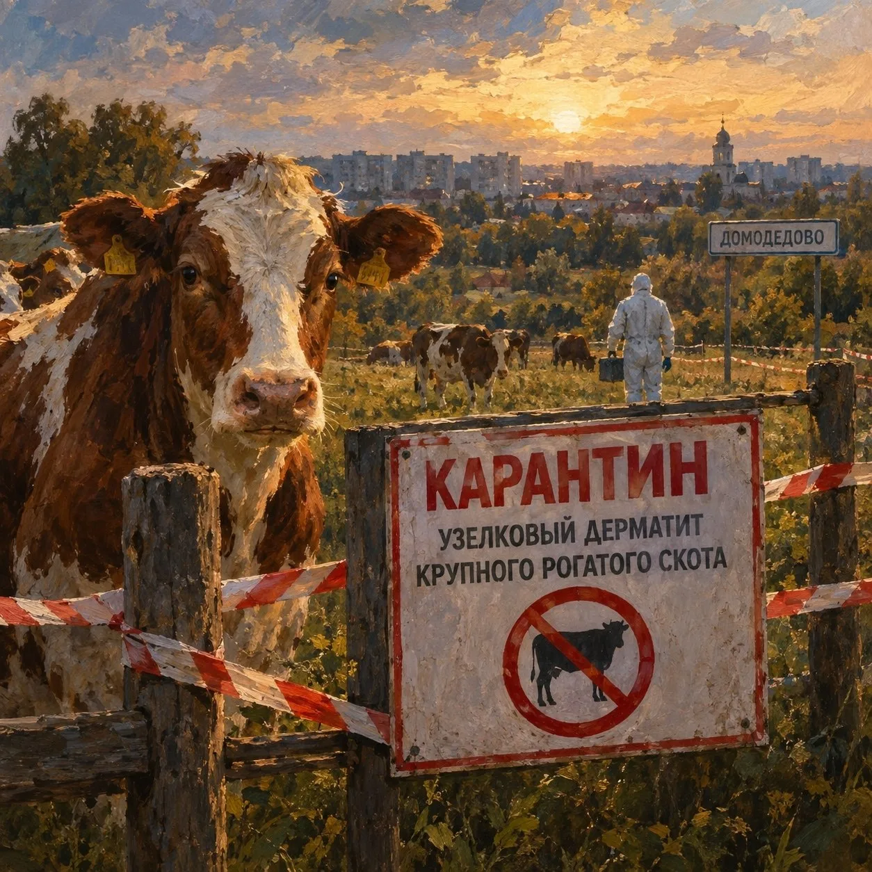 🐄 В Домодедово объявили карантин из-за узелкового дерматита