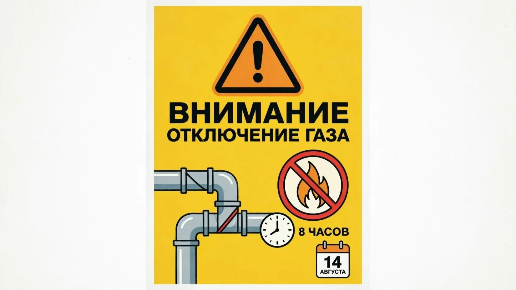 ⚠️ ВНИМАНИЕ! ВРЕМЕННОЕ ОТКЛЮЧЕНИЕ ГАЗА ⚠️