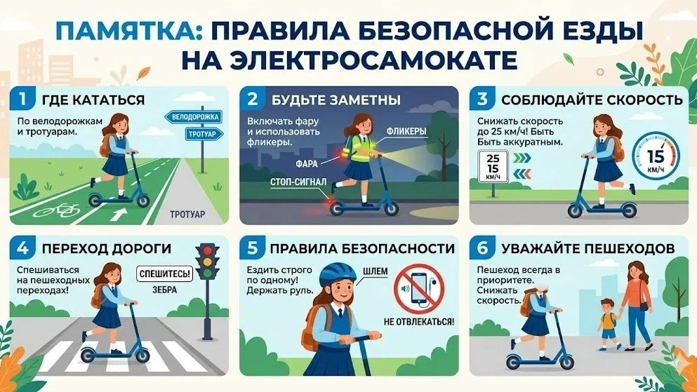 ☀ Лето — время гонять на велосипедах и самокатах! Чтобы прогулки приносили только радость, листайте 