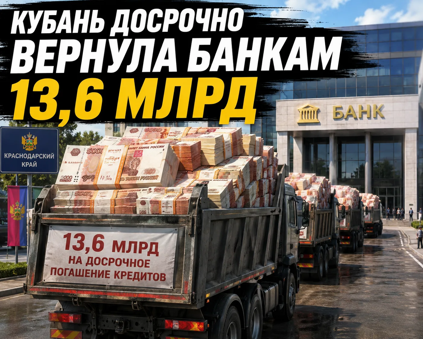 💳 Кубань вошла в топ регионов по досрочному погашению кредитов

В июне жители Краснодарского края н
