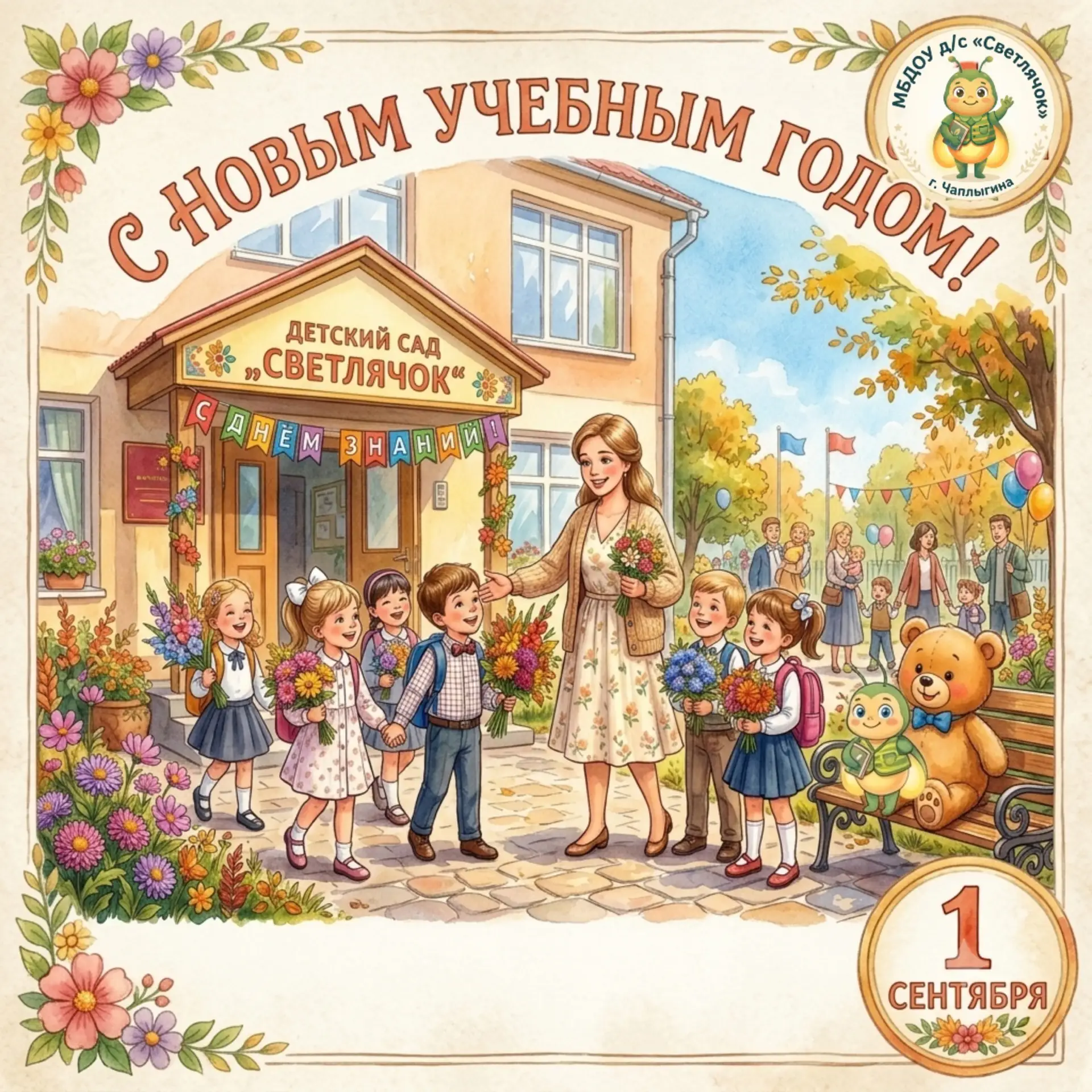 🎉 С Днём знаний и с 1 Сентября, дорогие родители, малыши и педагоги! 🎉