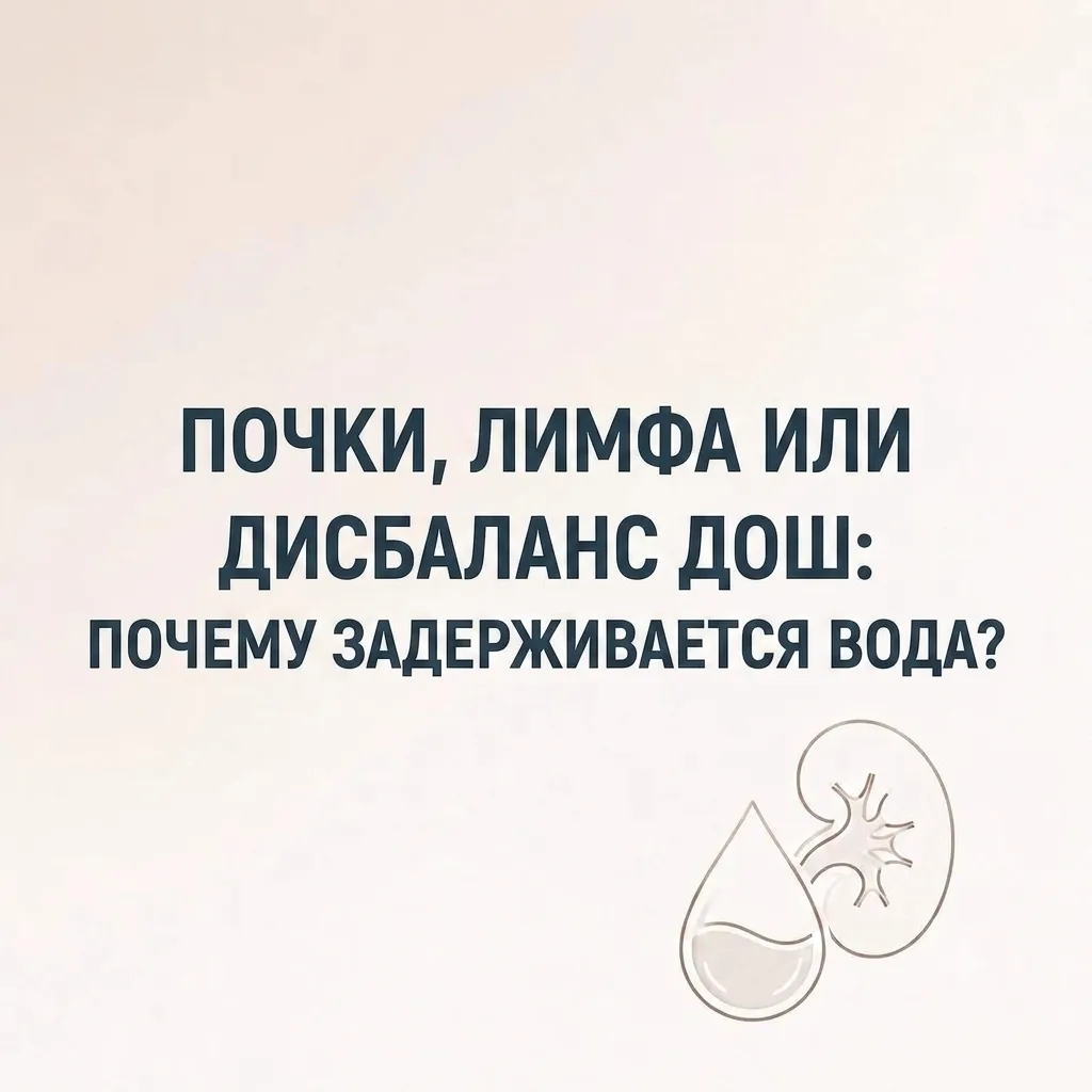 Почему задерживается вода: почки, лимфа или дисбаланс Дош?

Когда мы говорим об отёках, важно понима