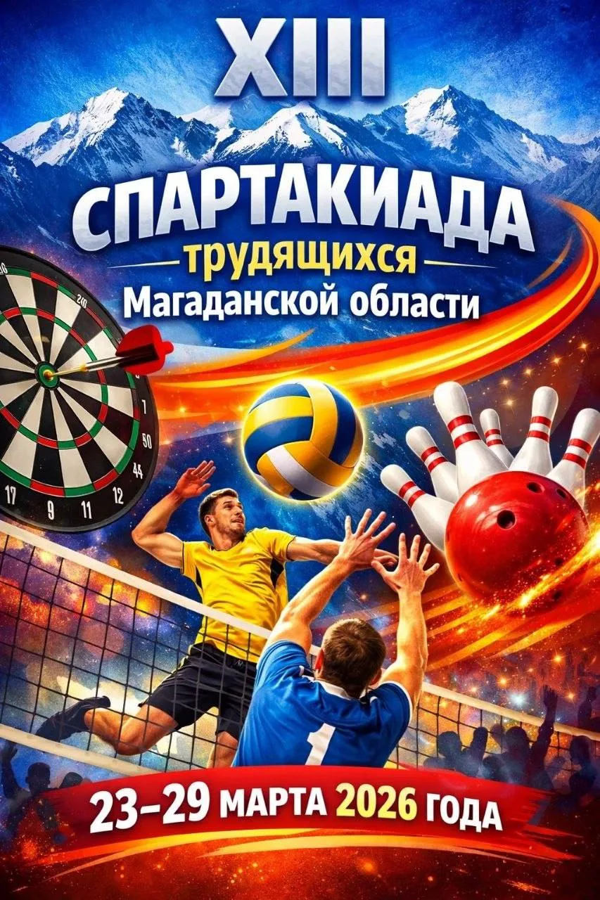 С 23 по 29 марта пройдёт XXIII спартакиада трудящихся Магаданской области в спорткомпле...