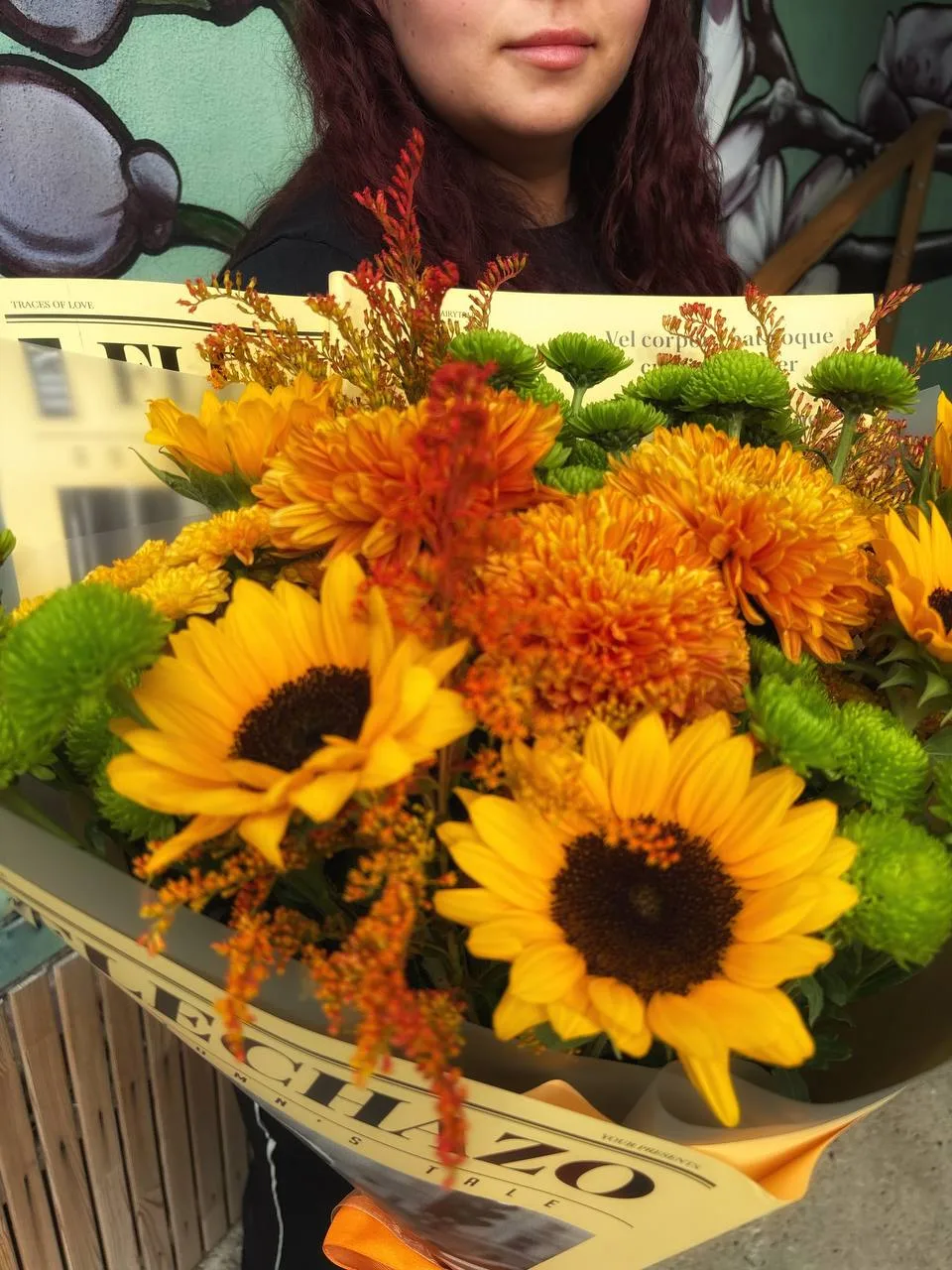 Букет с подсолнухами 🌻🍁🍂
